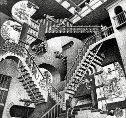 Relatividad - M. C. Escher