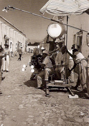 Filmación de una escena de Nazarín