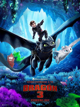 Cartel de Como entrenar a tu dragón 3