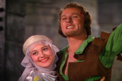 Errol Flynn y Olivia de Havilland