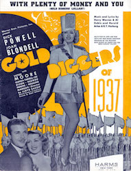 Cartel de Gold Diggers de 1937