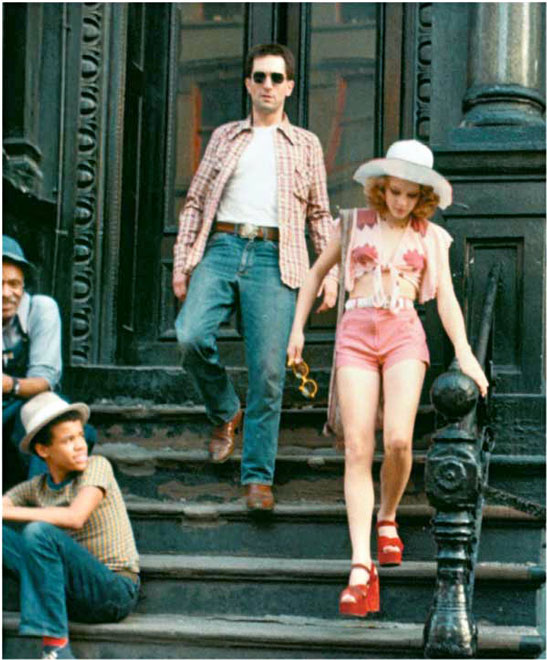 Robert De Niro y Jodie Foster en Taxi Driver