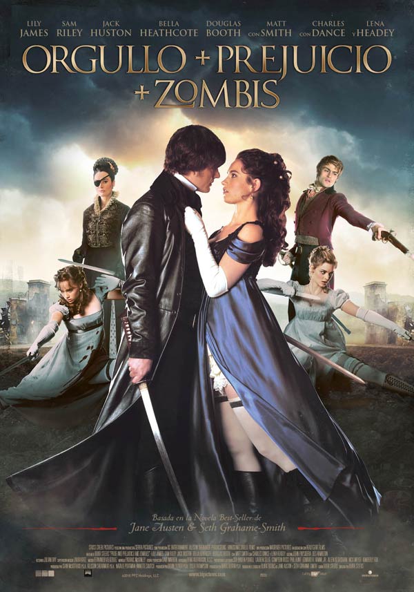 Póster promocional de Orgullo+prejuicio+zombies