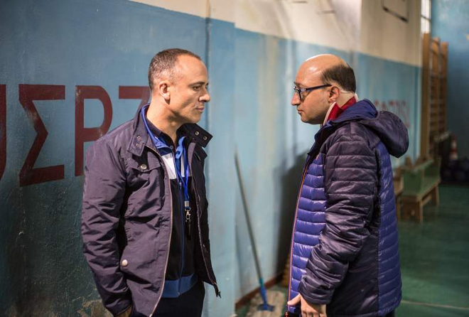 Entrenador y jugador
