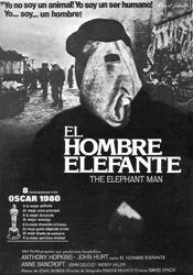 Cartel de El hombre elefante