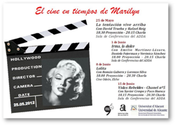 Programa del ciclo El cine en tiempos de Marilyn