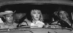 Montgomery Clift, Marilyn Monroe y Clark Gable