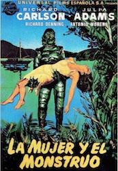 Cartel La mujer y el monstruo