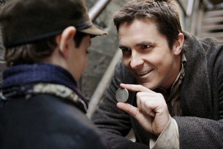(L-R)   Anthony DeMarco, Christian Bale
