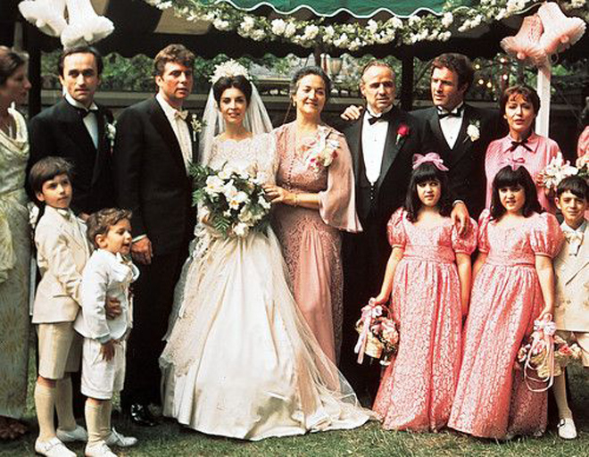 Escena de la boda de El Padrino