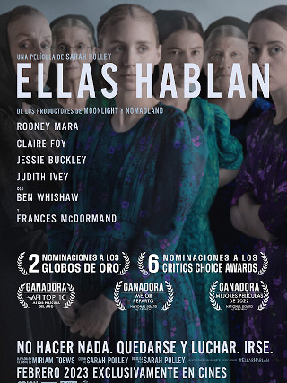 Women talking afiche