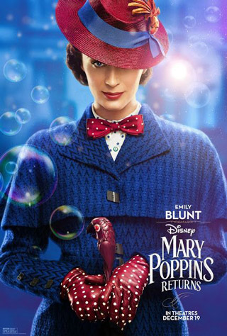 Cartel de la película El regreso de Mary Poppins