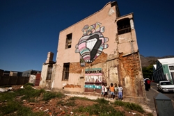 El mural de Boa Mistura en Ciudad del Cabo
