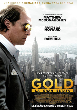 Cartel de la película Gold, la gran estafa