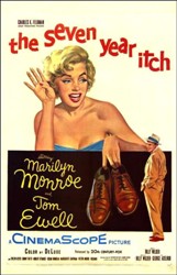 Cartel de la mítica película de Marilyn Monroe