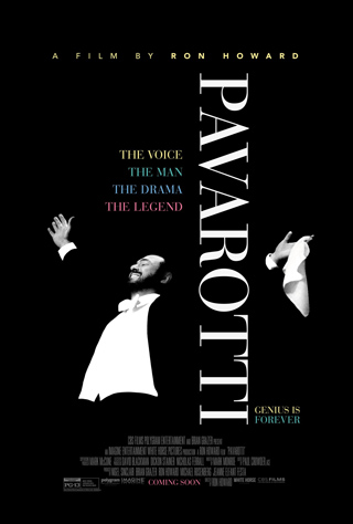 Cartel del documental Pavarotti