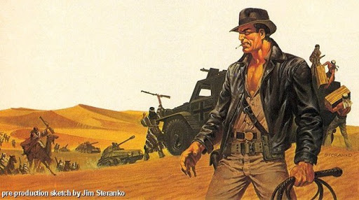 El arte de Steranko para Indiana Jones