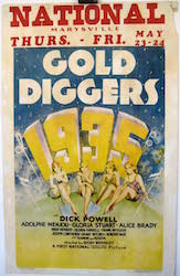 Cartel de Gold Diggers de 1937